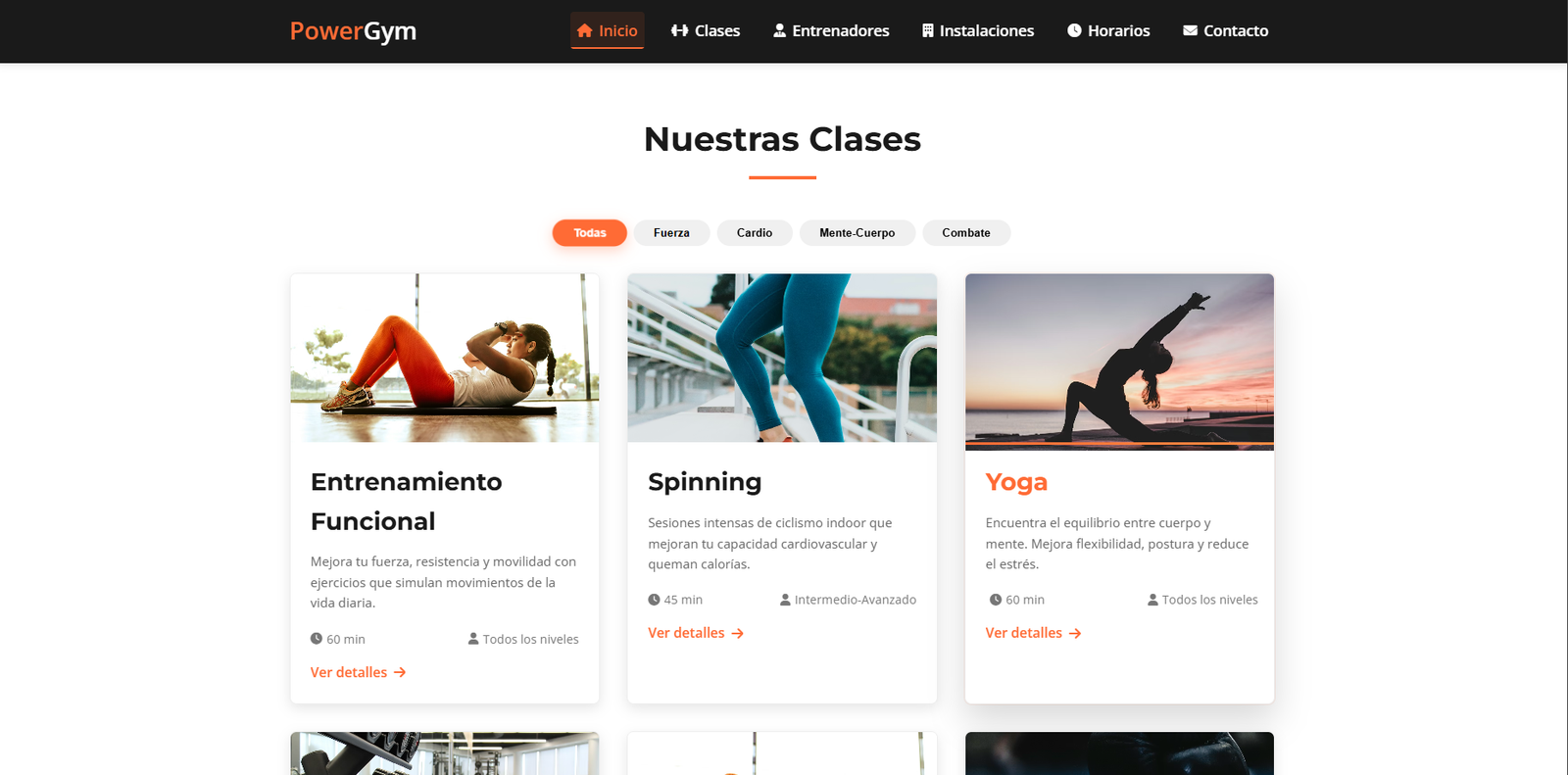 PowerGym - Instalaciones